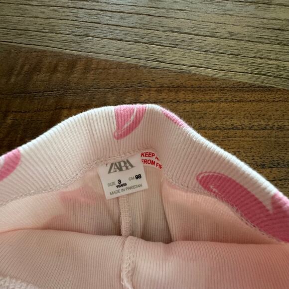 Zara Flower Toddler Leggings - Size 3 years - Picture 2 of 4